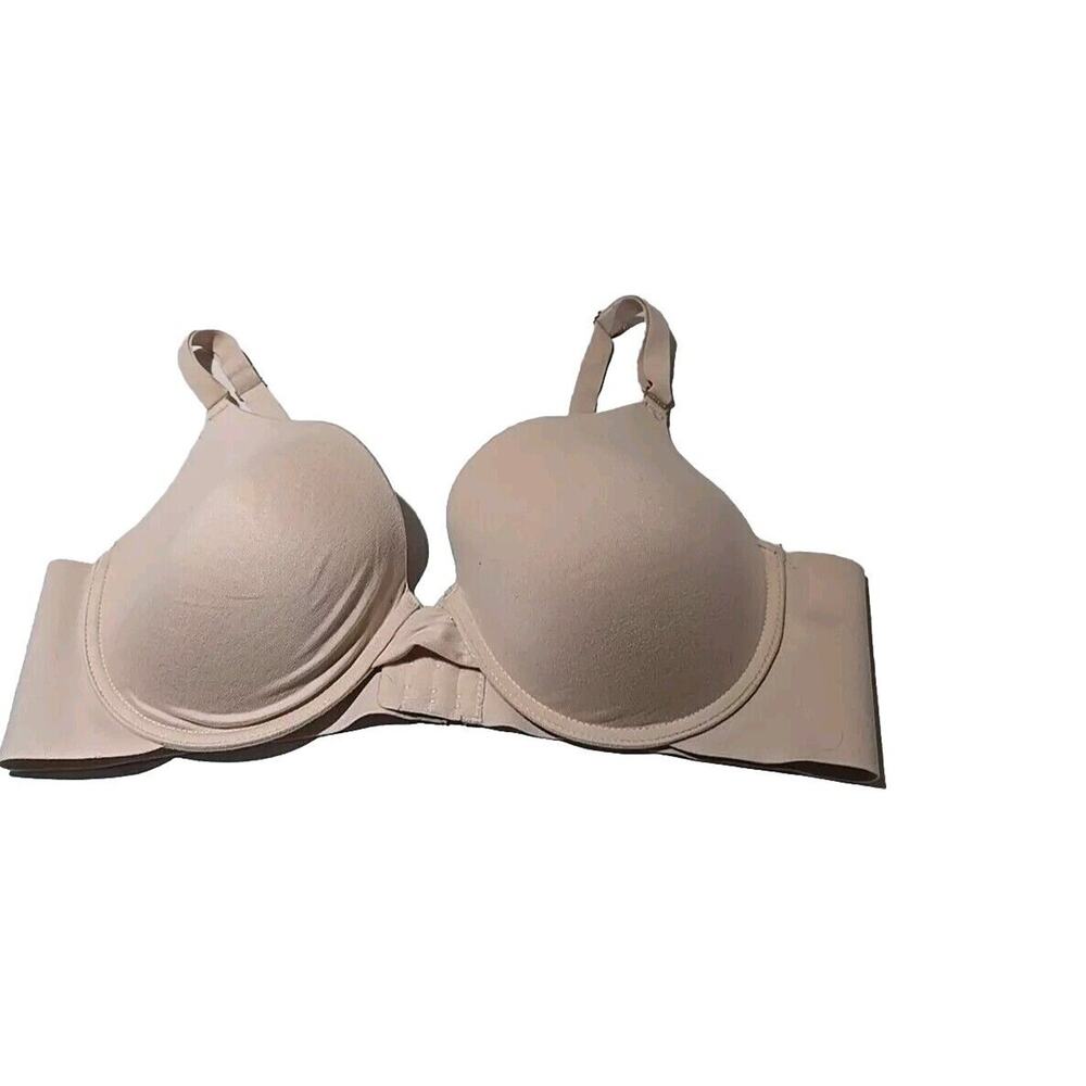 Anne Klein Beige Full Coverage Adjustable Straps Underwire T-Shirt Bra Size 40C